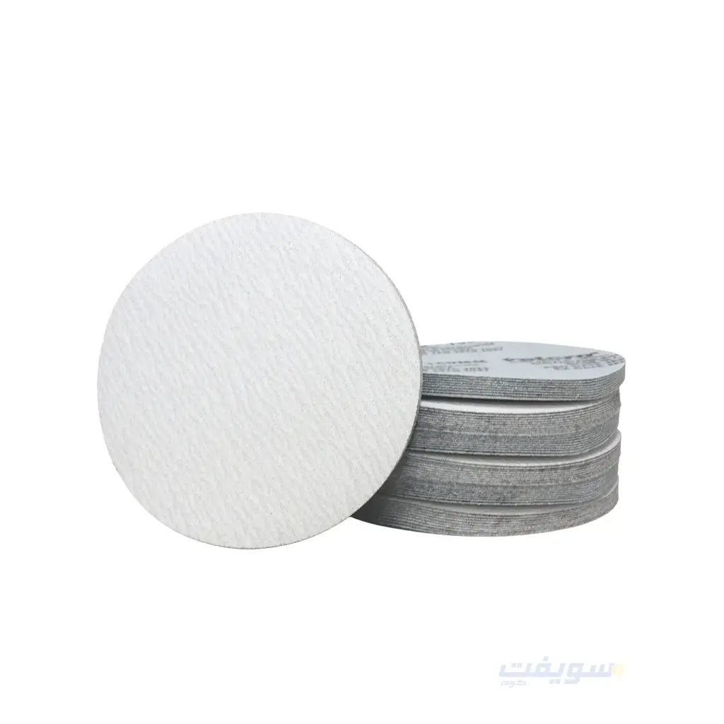 صنفرة اسكوتش 6 بوصة أبيض استانلس من Velcro – متعددة الخشانات حسب الاستخدام