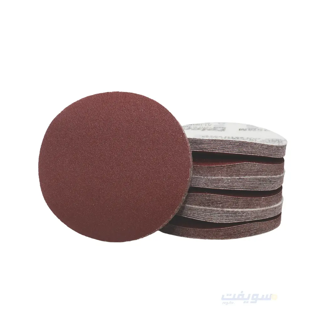  صنفرة اسكوتش 5 بوصة أحمر حديد وخشب من Velcro – متعددة الخشانات حسب الاستخدام