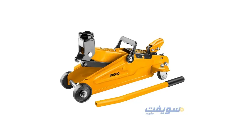 (كوريك) جاك أرضي هيدروليك 2 طن من INGCO – أصفر 