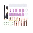 OUNA Complete TIG Welding Kit – 49 Pieces with Pyrex Cups and Stubby Gas Lens Set