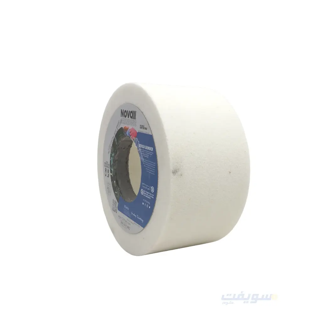 Novo 8-inch White Aluminum Oxide Cup Stone – 3-inch Hole