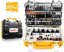 APEXFORGE Rotary Tool Accessories Set – 357-Piece Multi-Purpose Kit