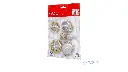 Set of X-Type Copper-Coated Drill Brushes – 5 Pieces – Comprehensive Rust Removal and Smoothing