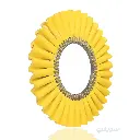Turkish Yellow Treated Linen Polishing Wheel – 450×200 mm – 20 mm Thick | Hard Pre-Final Stage