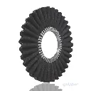 Turkish Black Treated Linen Polishing Wheel – Corrugated – 450×200 mm (Hard Stage)