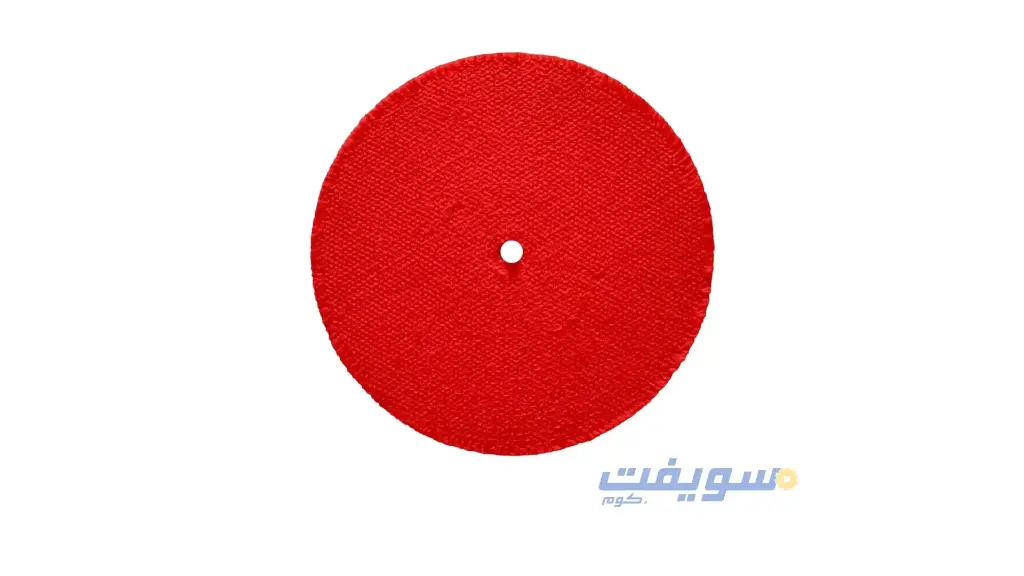 قرص سيزال أحمر لتلميع المعادن – سمك 16 مم  Jeweller’s Rouge Flap Disc – 