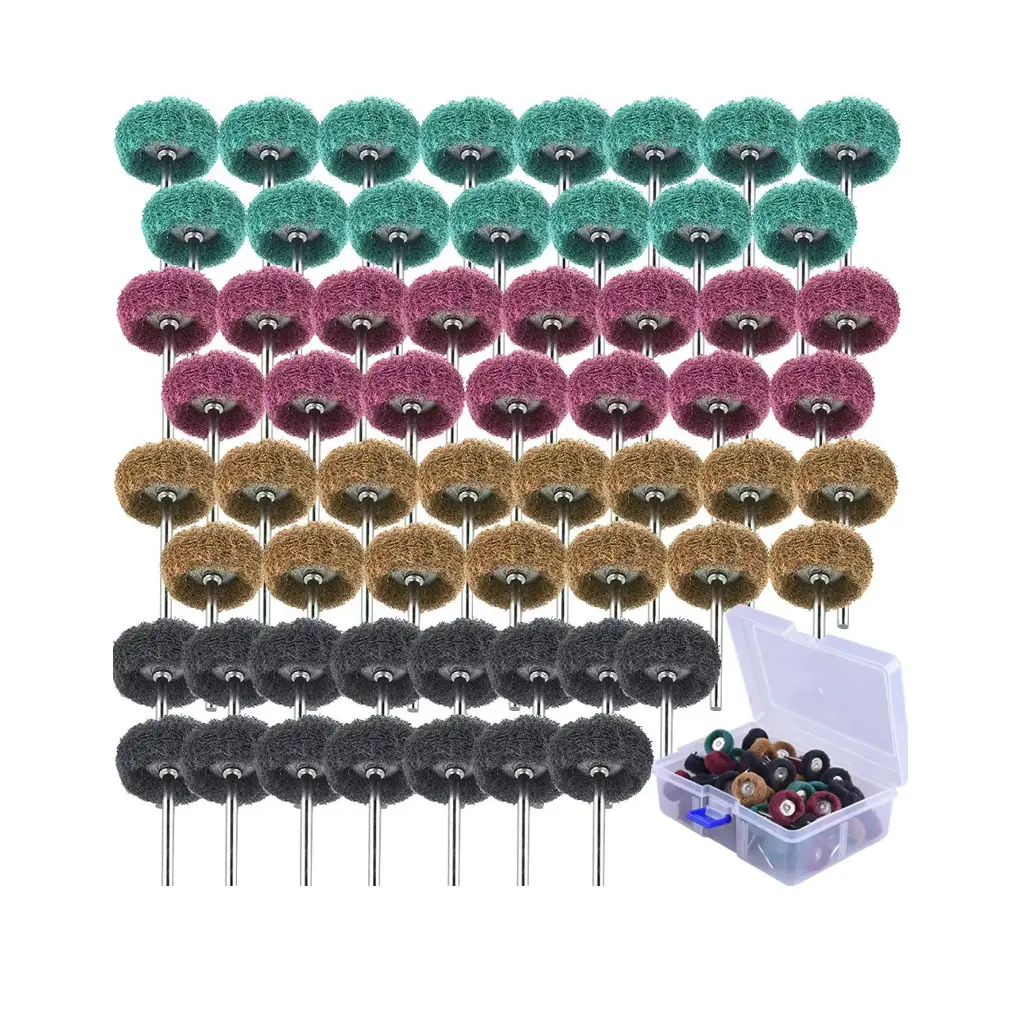 AUSTOR 60-Piece Polishing and Sanding Wheel Set – 1 Inch Width for Dremel and Rotary Tools