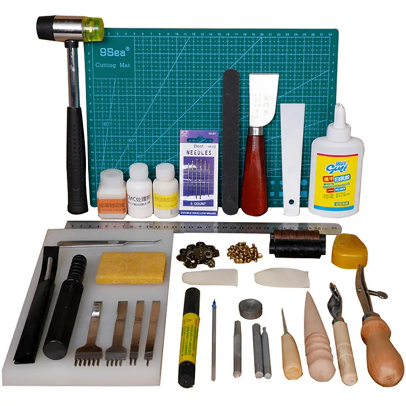 Handmade Leather Sewing Tool Kit – DIY Crafting for Bags and Wallets