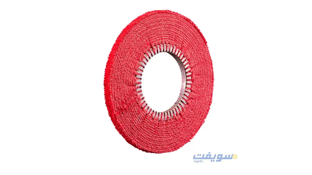 Red Sisal Buffing Wheel 400 mm with 8" Inner Hole – 1" Thickness 🇹🇷