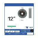 حجر جلخ فديا أخضر 12" × 1¼" × 1¼" من 132 – سيليكون كربيد بصلابة منخفضة للجلخ الدقيق