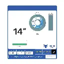 حجر جلخ أخضر سيليكون كربيد 14"× 1½"× 5" دقة فائقة وحرارة منخفضة للمحترفين