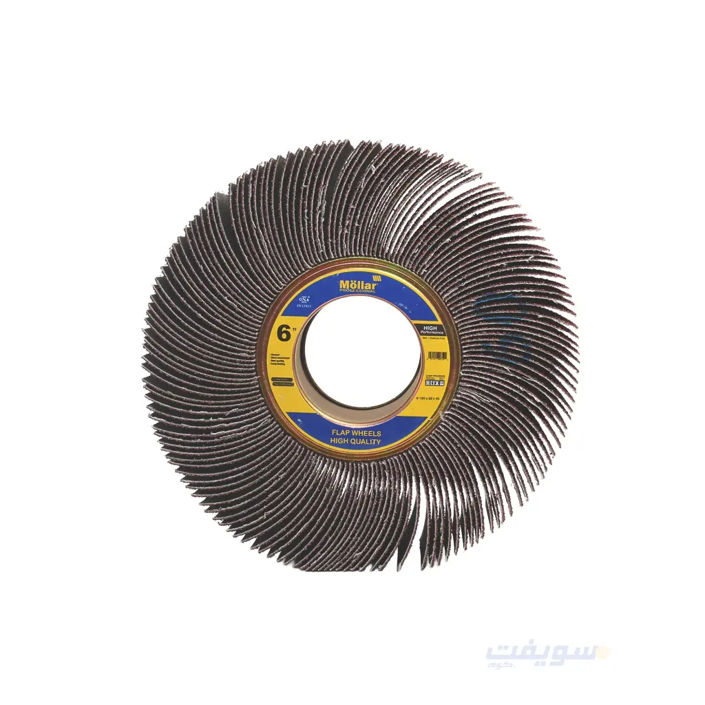 Mollar 6-Inch Open C-Grade Sanding Wheel with 2-Inch Thickness – 45mm Inner Bore for Motors