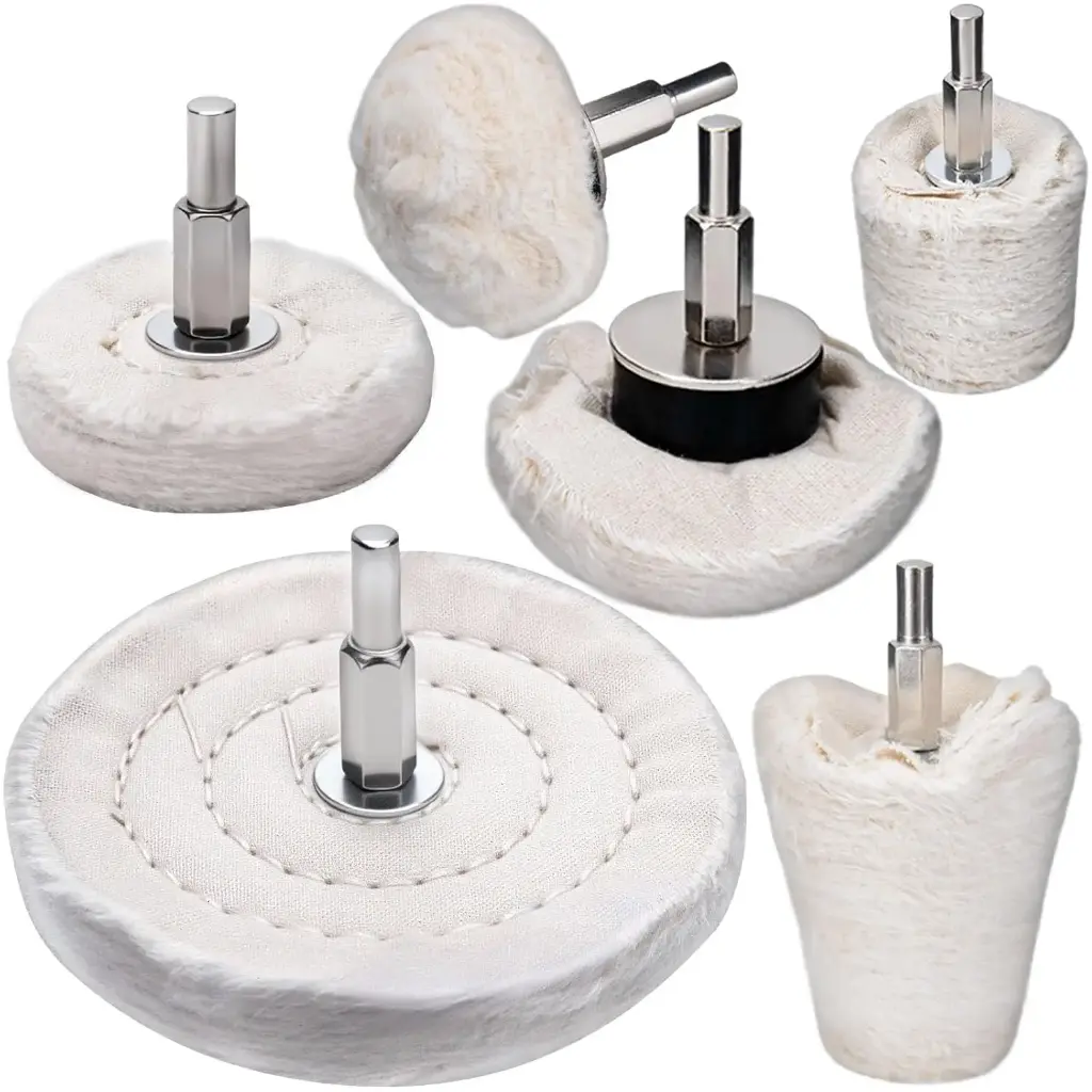 5-Piece Buffing Set for Drill – Shank Wheels for Multi-Task Drills, Specifically for Cars