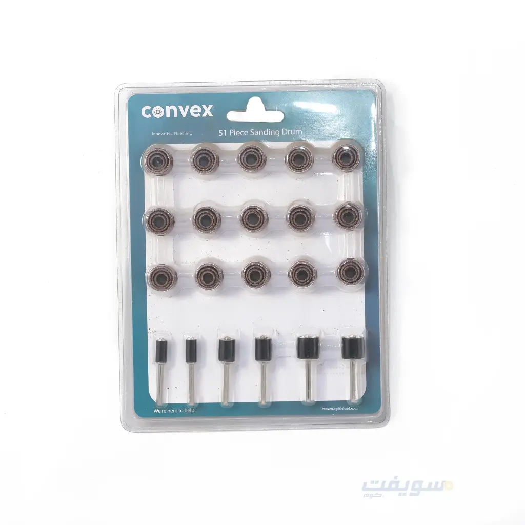 Aluminum Oxide Sanding Band Set with Shank for Handicrafts from CONVEX