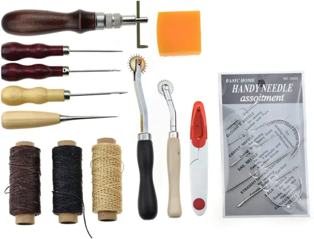 DIY Handmade Leather Sewing Tool Set — For Every Handicraft Enthusiast!