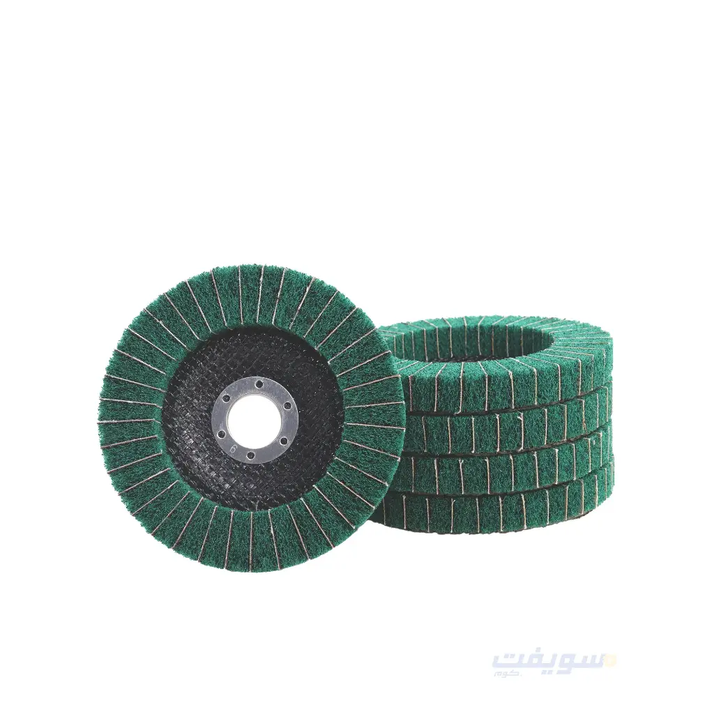 123 Green Felt & Sanding Flap Wheel – 5 Inch, Coarse Grit for Efficient Cleaning and Smooth Finishing