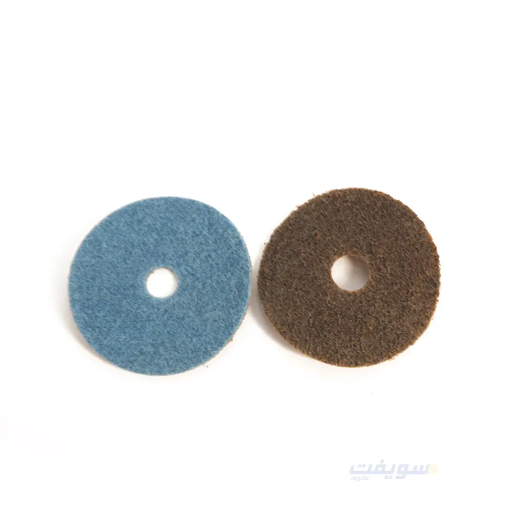 talian Honey-Colored Polishing Felt – Blue Back | 5 Inch for Angle Grinders from 123