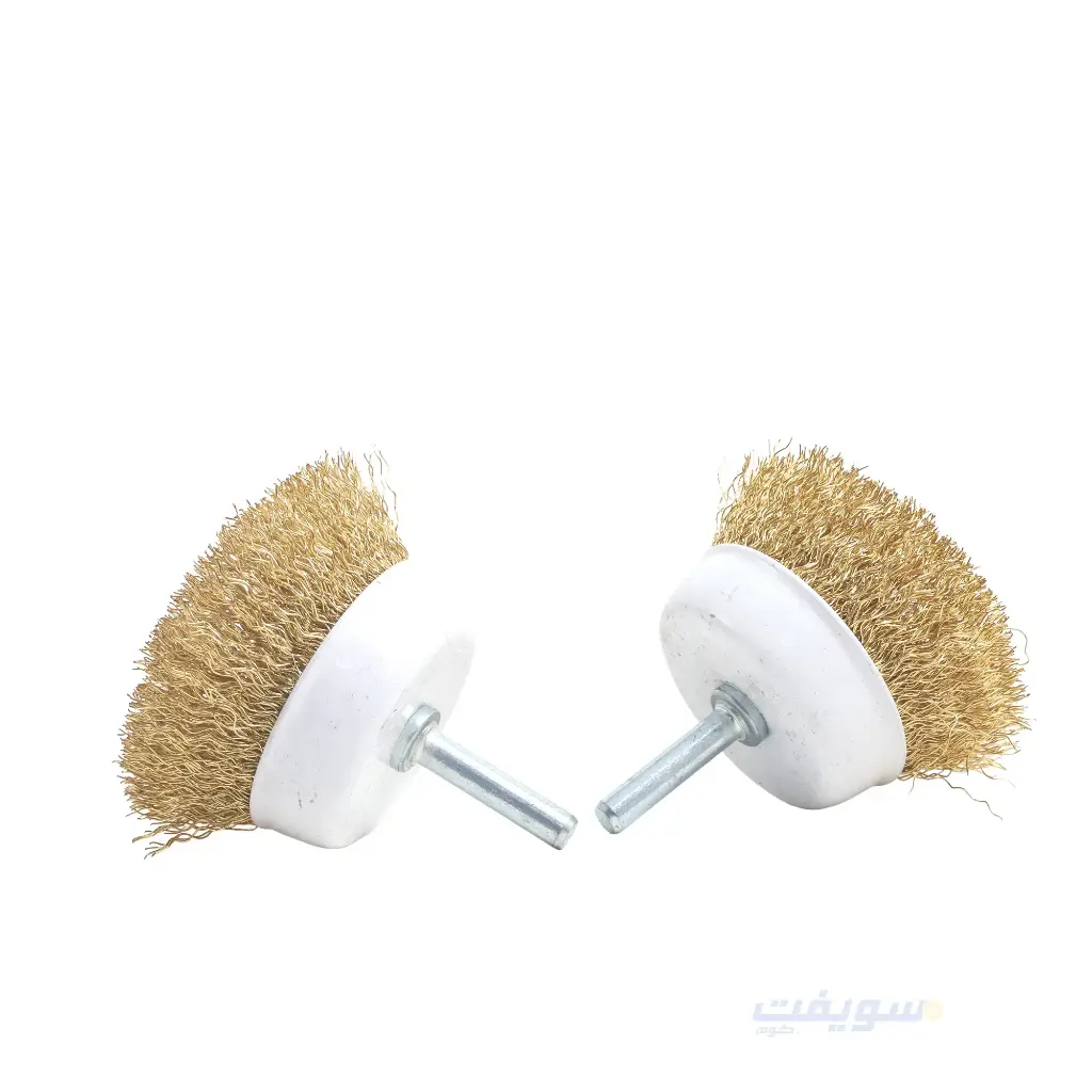 Cup Wire Brush Steel Brass-Coated – 65 mm Diameter – Brand 123 | Ideal for Drills and DIY Work