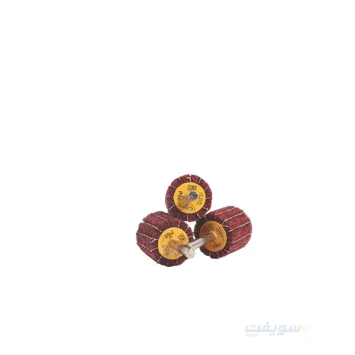 [0004361]  فرشة صنفرة بشرائح متداخلة (لباد راق و راق) – ماركة 123 | مقاس 30×30×أُكس 6 مم – خشانة #80