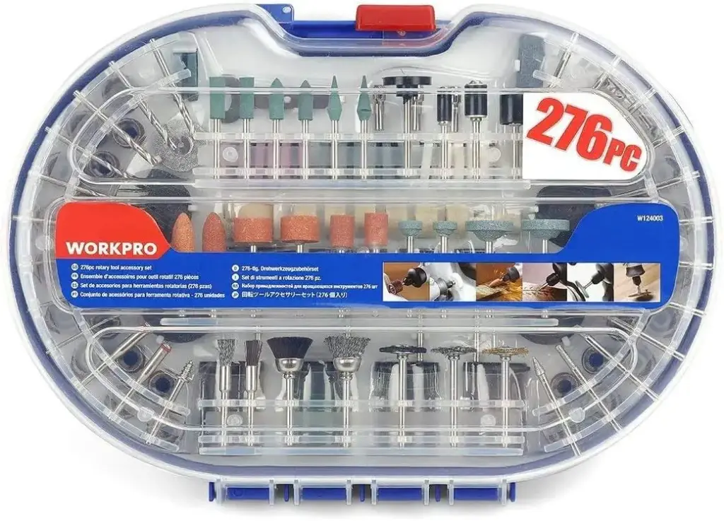 WORKPRO 276-Piece Multi-Purpose Accessories Set – Cutting, Engraving, and Polishing