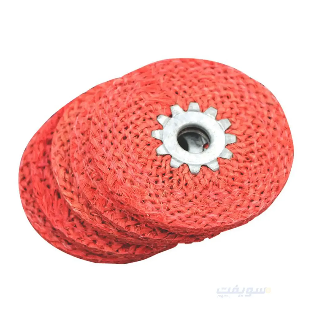 Red Sisal Polishing Wheel – For Mounting on Angle Grinders